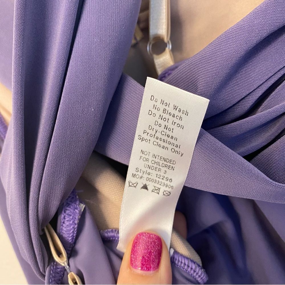 Weissman Dance Costume lyrical LAVENDER maxi Somewhere Only We Know 12296 LA - Picture 8 of 11